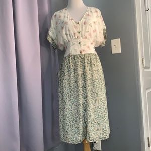 PIPER & SCOOT floral dress size Large